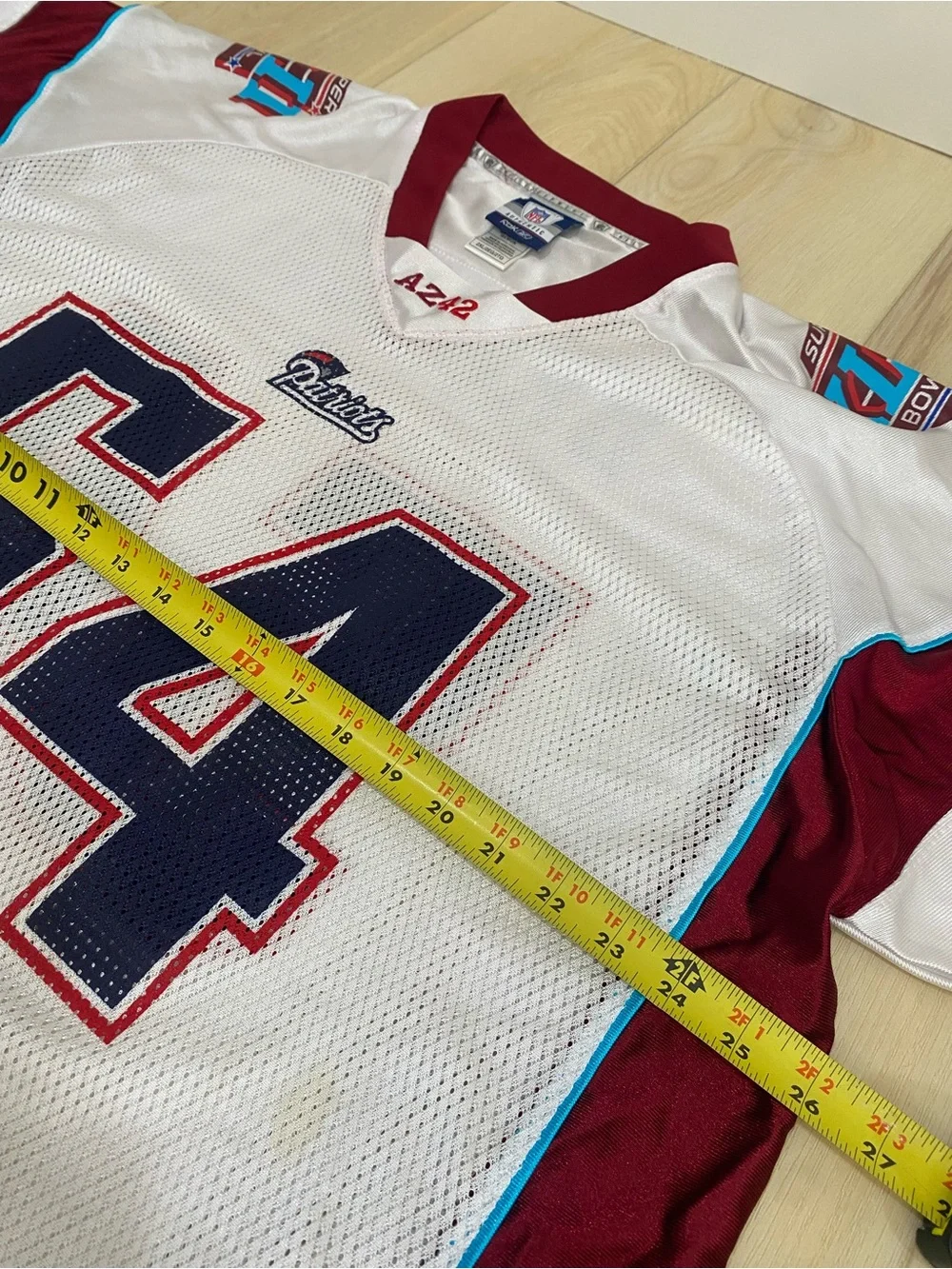 Reebok New England Patriots Tedy Bruschi Super Bowl XLII Authentic NFL XXL